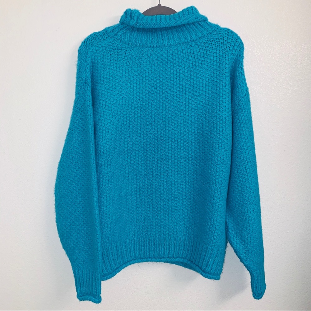 LAST M! NWT TopShop Mixed Stitch Roll Neck Sweater - Picture 6 of 10